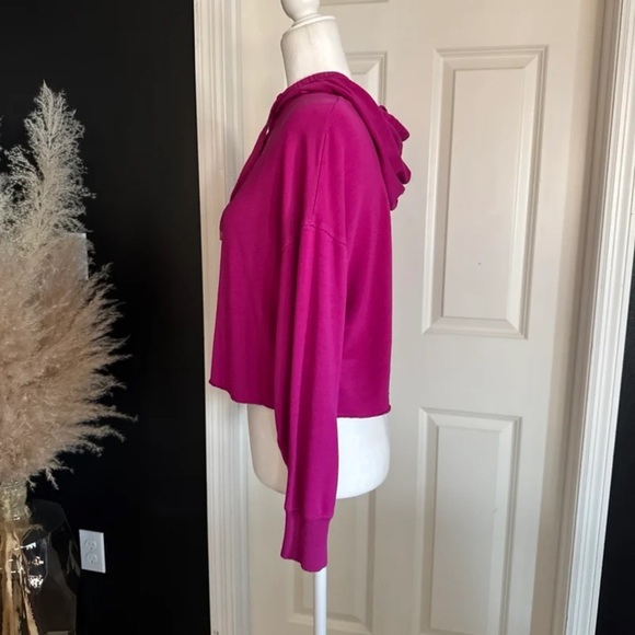Z Supply Hit the Road Active Hoodie in Jewel Pink Size Small - Picture 9 of 12
